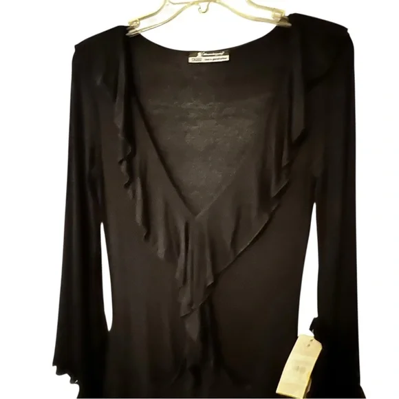 Rinascimento Linea X-Generation Witchy Goth Waist Flared Arm Dress Stevie Nichs - Picture 2 of 16